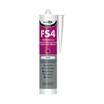 Bond-It FS4 FireShield AC Intumescent Sealant - White (300ml)