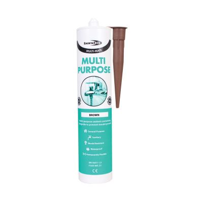 Bond-It Multi Purpose Silicone - Brown (300ml) 