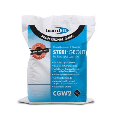 Steri-Grout Wall and Floor Tile Grout - Silver Grey