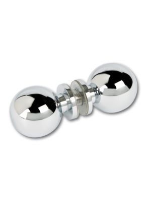 35mm Round Shower Door Handle Double Sided - Chrome