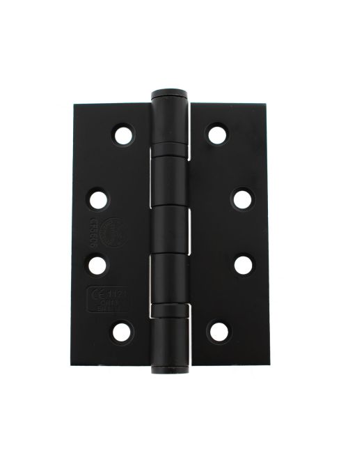 Atlantic Grade 13 Fire Rated Ball Bearing Hinges - Matt Black (4" x 3" x 3mm) | T2558