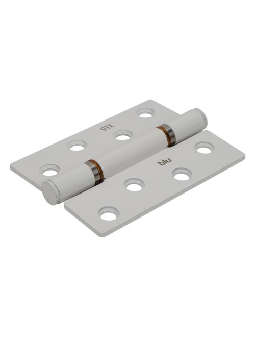 BLU HQ4 316 Stainless Steel Butt Hinge with Square Corners - White | F3173