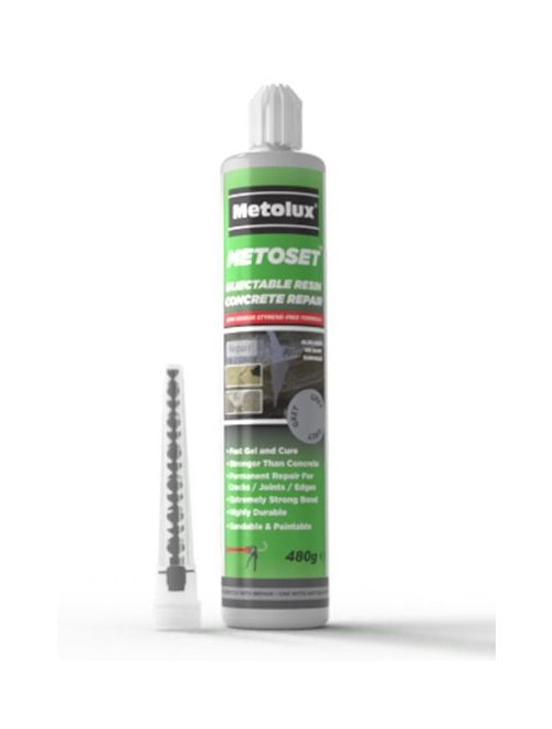 Metolux Metoset Concrete Repair Resin - Grey (480g)