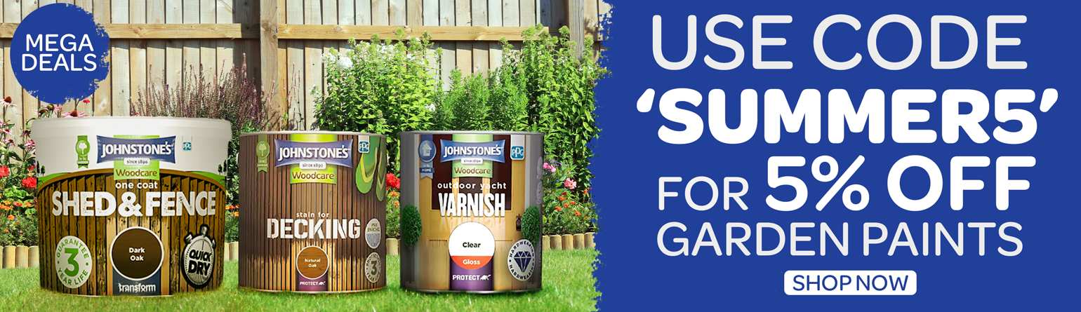 Use Code SUMMER5 For 5% OFF Garden Paints!